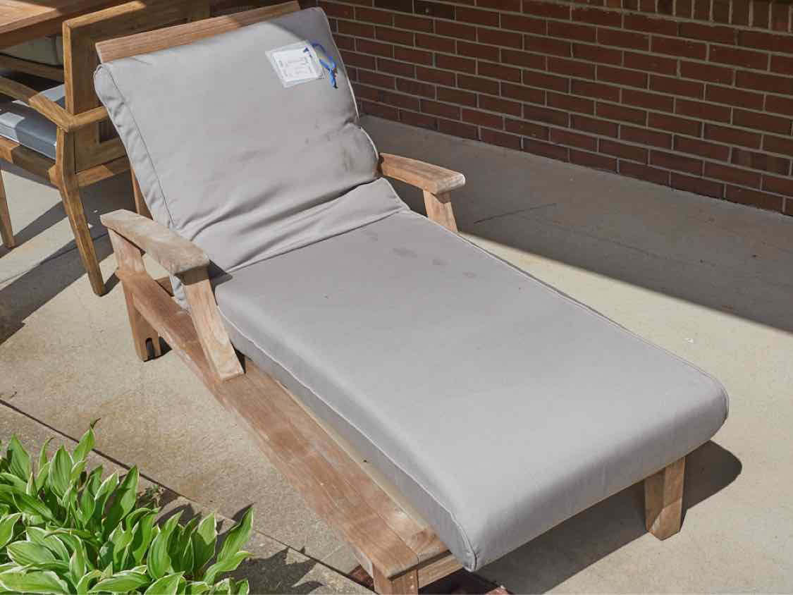 Gloster Teak Outdoor Chaise Lounger