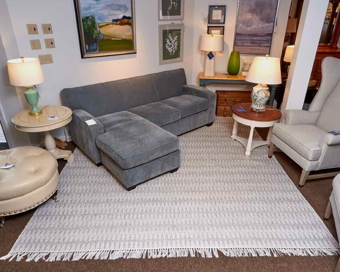  Serena and Lily Ivory & Gray 9x12 Area Rug 