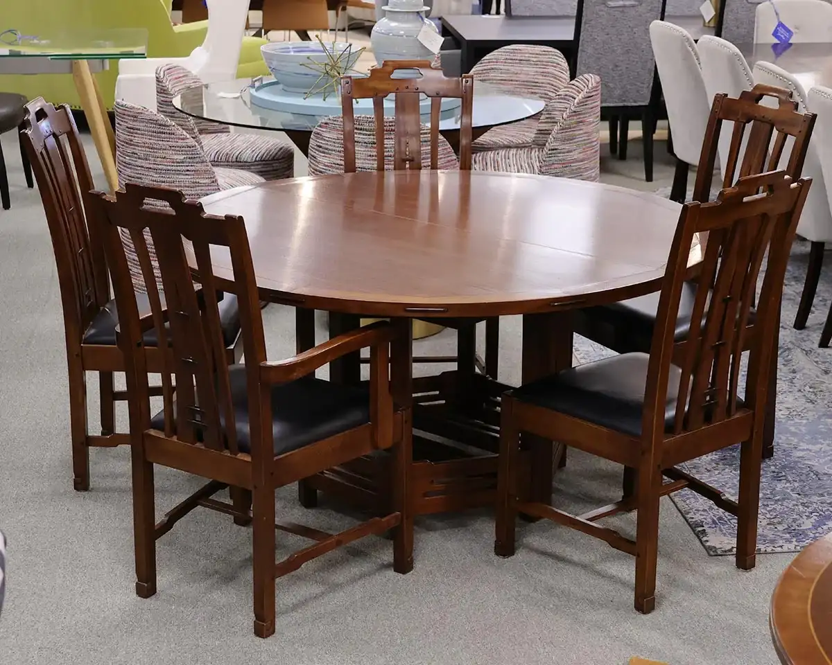 Stickley Pasadena Bungalow Collection Dining Table & Set of 5 Chairs