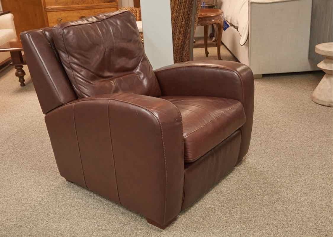 Crate & Barrel Espresso Recliner