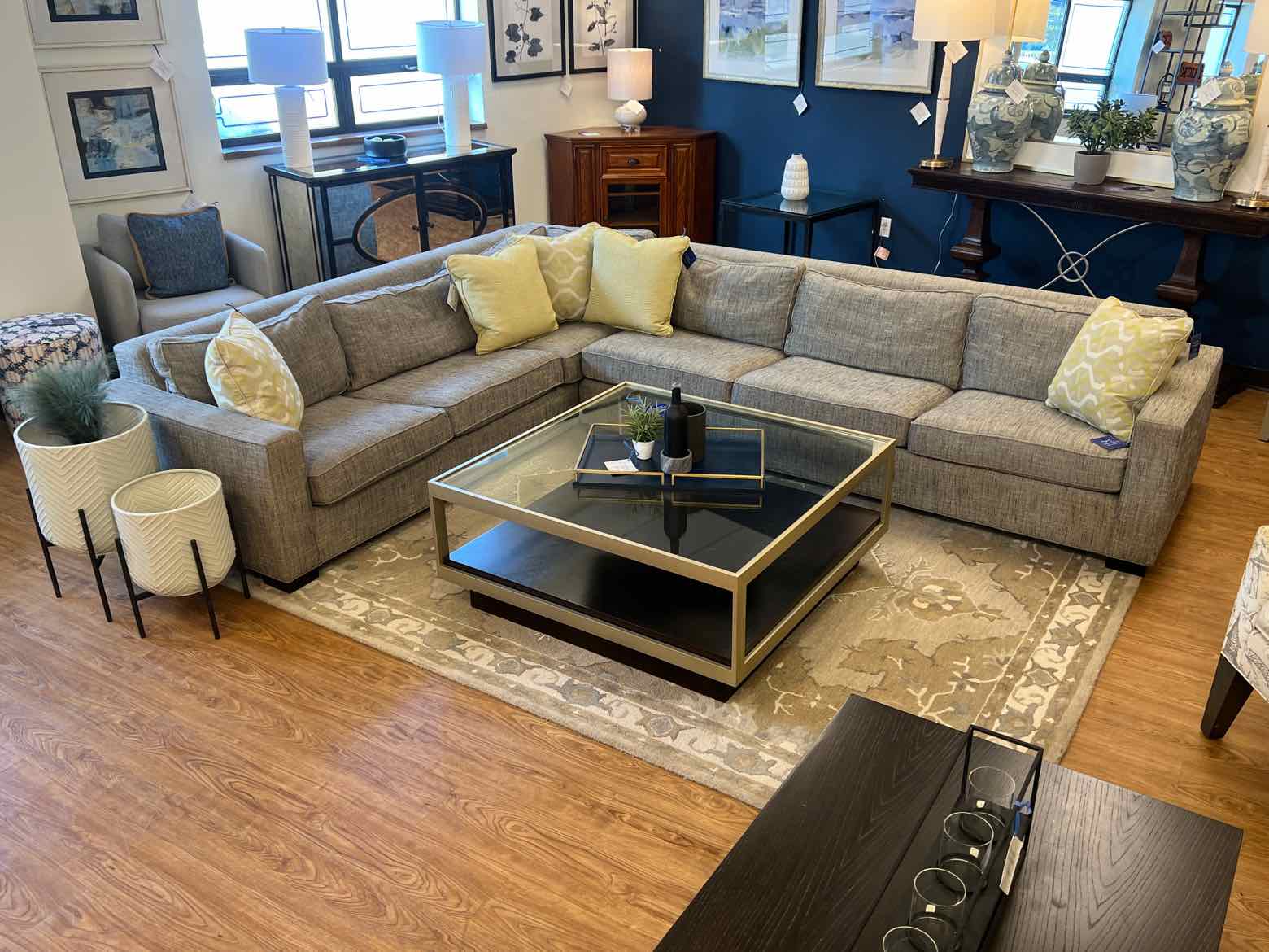 MG+BW Sectional in Gray