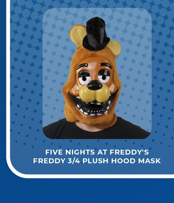 Five Nights at Freddy's Freddy 3/4 Plush Hood Mask