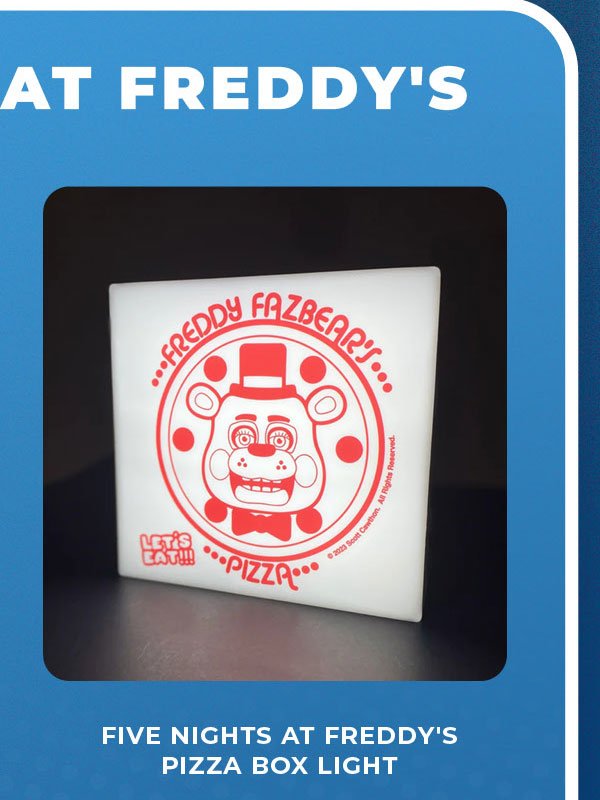 Five Night's at Freddy's Pizza Box Light