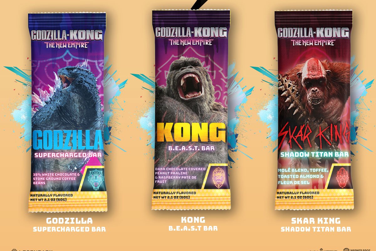 Godzilla X Kong Chocolate Bars