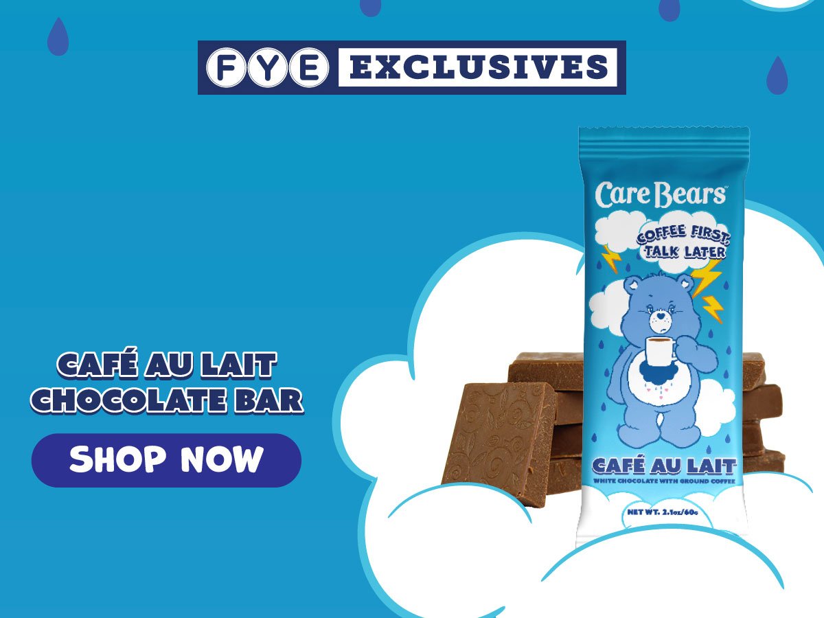 Care Bears Grumpy Bear Cafe au Lait Chocolate Bar