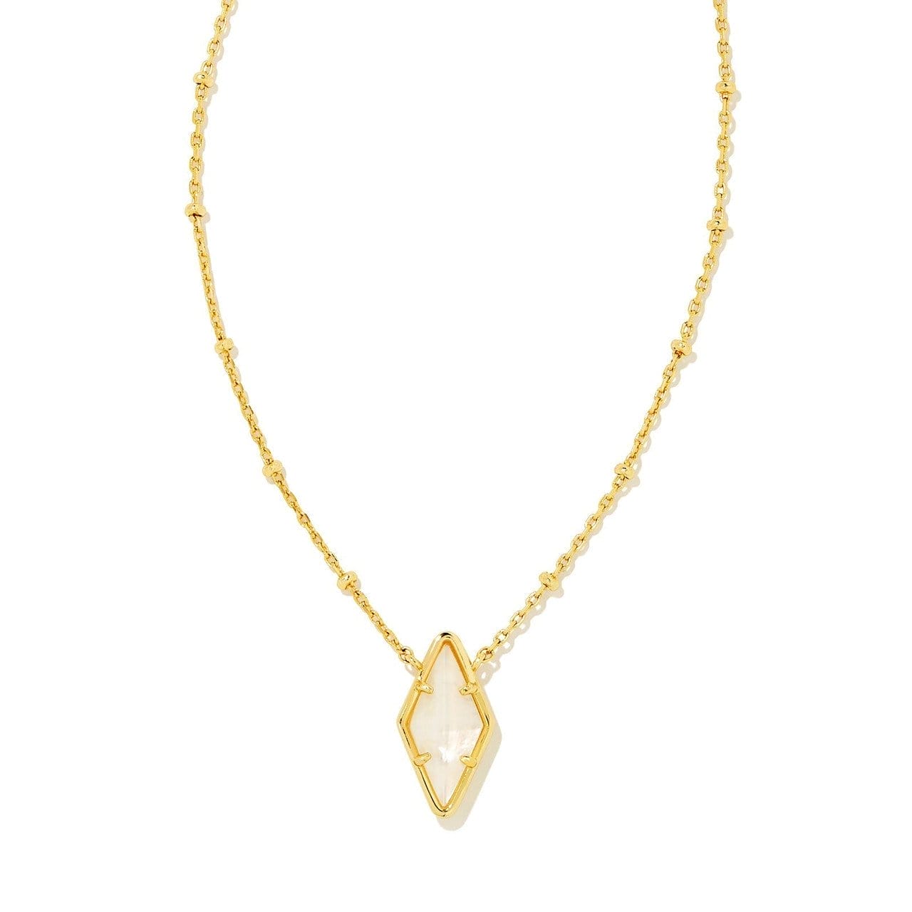 Image of Kinsley Pendant Necklace in Ivory Mother of Pearl