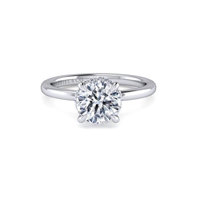 Image of Rainah Hidden Halo Solitaire Preset Engagement Ring