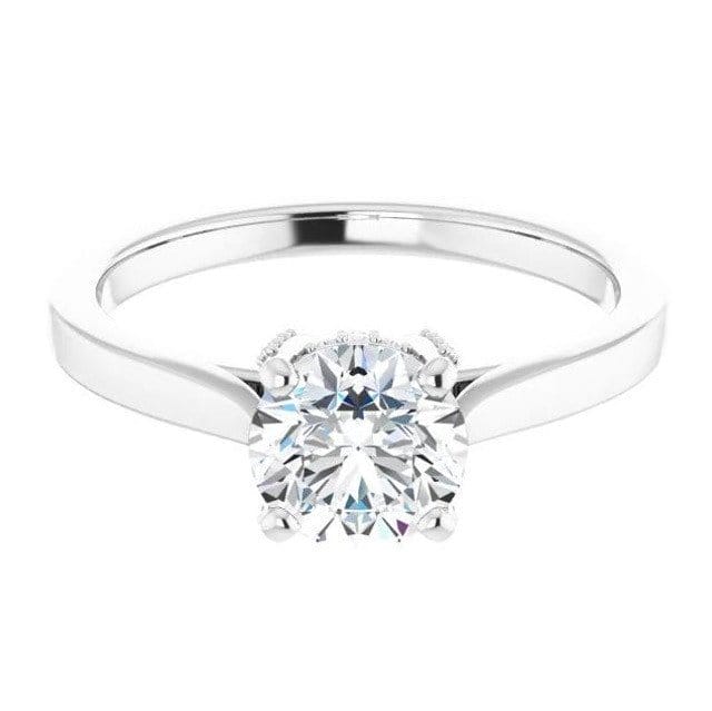 Image of Rhea Solitaire Hidden Halo Preset Engagement Ring