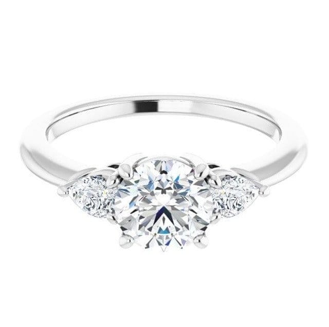 Image of Kiana Three Stone Preset Engagement Ring