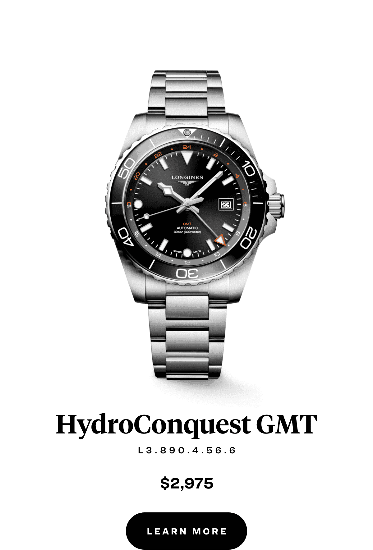 HydroConquest GMT L3.890.4.56.6: Price: \\$2,975
