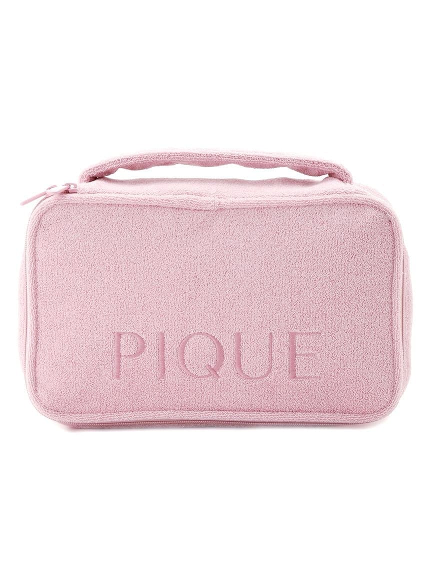 PILE TERRY CLOTH COSMETIC POUCH