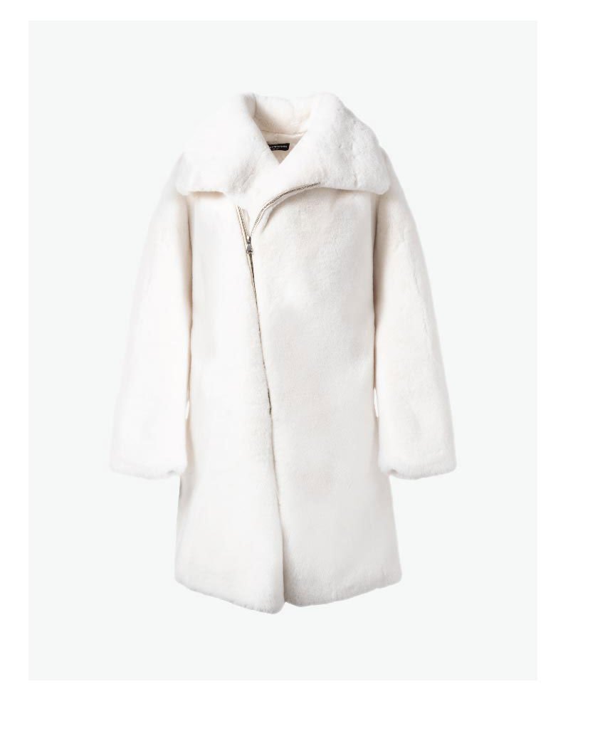 Marisol Faux Fur Coat - White >> Shop Now