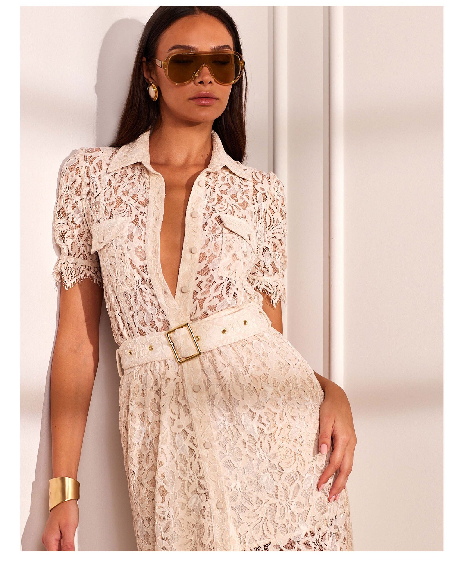 Claudia Lace Dress - French Beige >> Shop Now