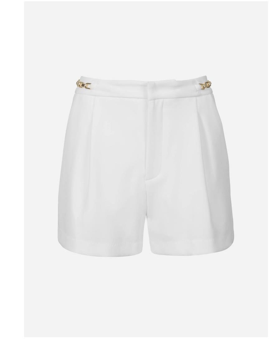 Ramona Crepe Shorts - White >> Shop Now