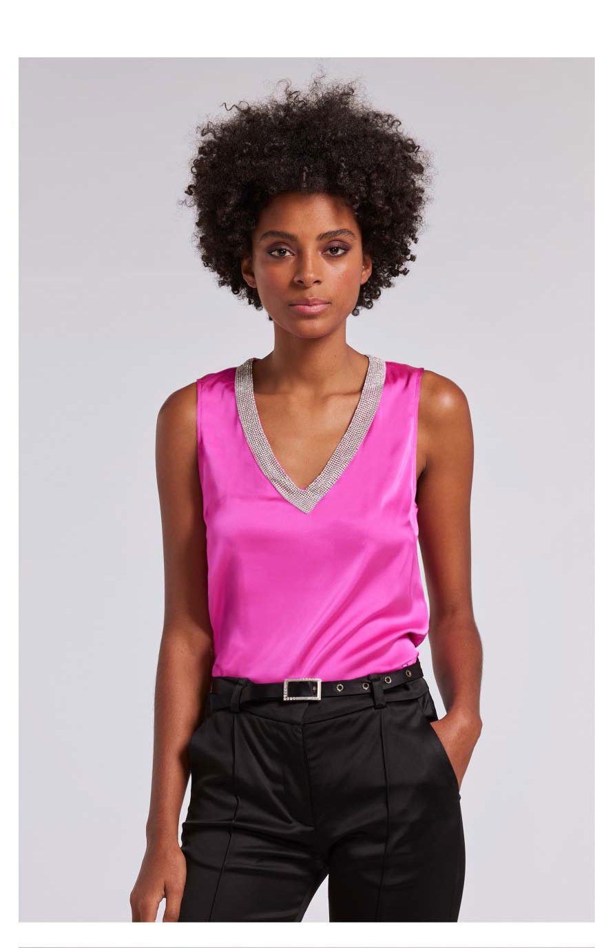 Candice Crystal Top - Hot Pink >> Shop Now