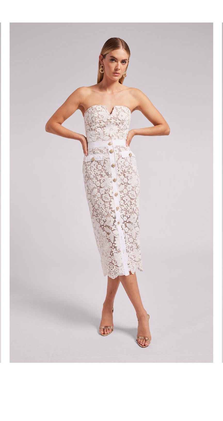 Milette Lace Dress - White >> Shop Now