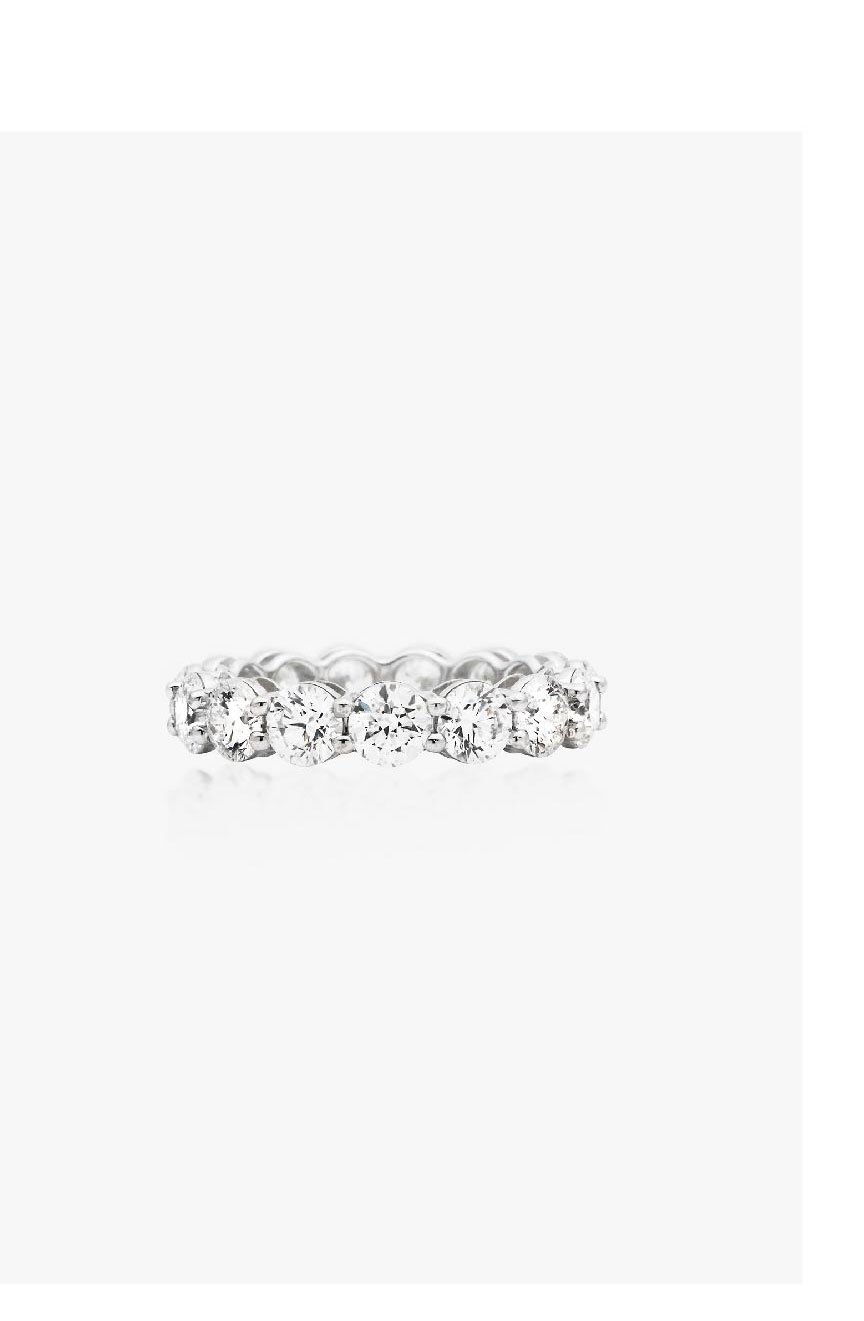 THE FOREVER ROUND CUT BAND 4.93 CARATS - White Gold >> Shop Now