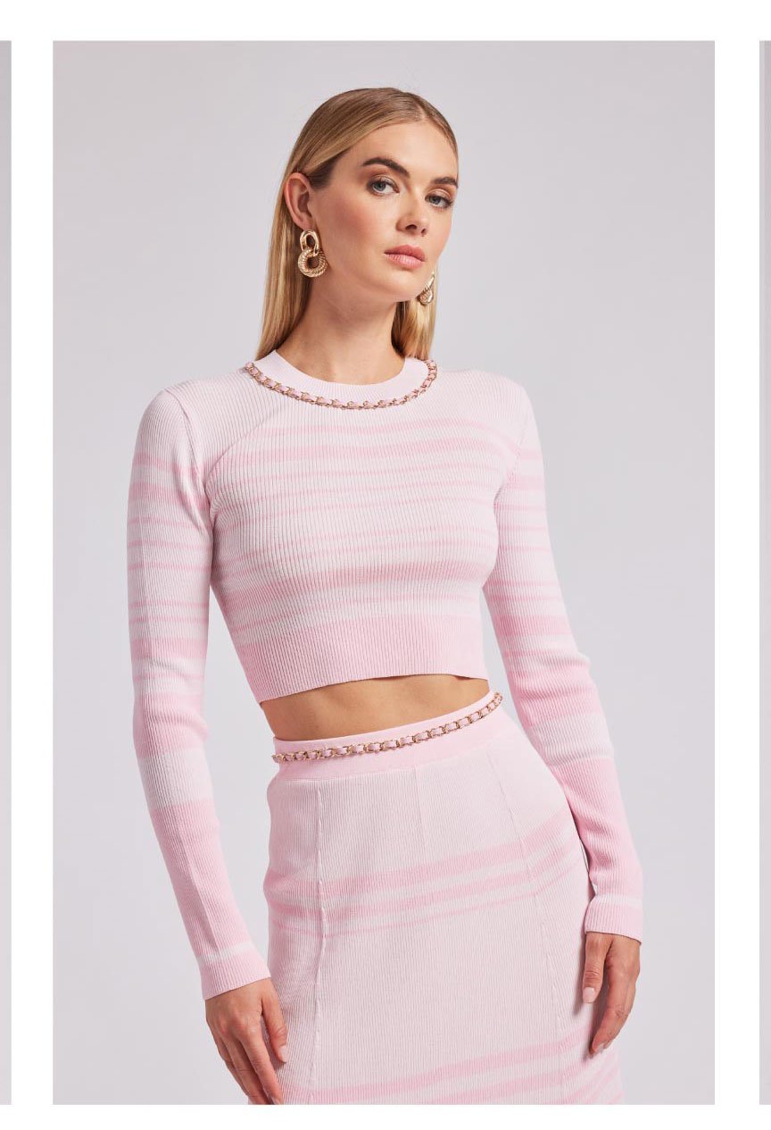 Yesi Sweater - Pink Stripe >> Shop Now