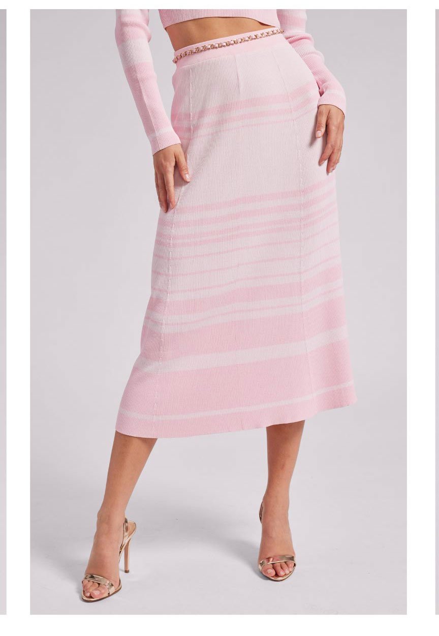 Tiana Skirt - Pink Stripe >> Shop Now