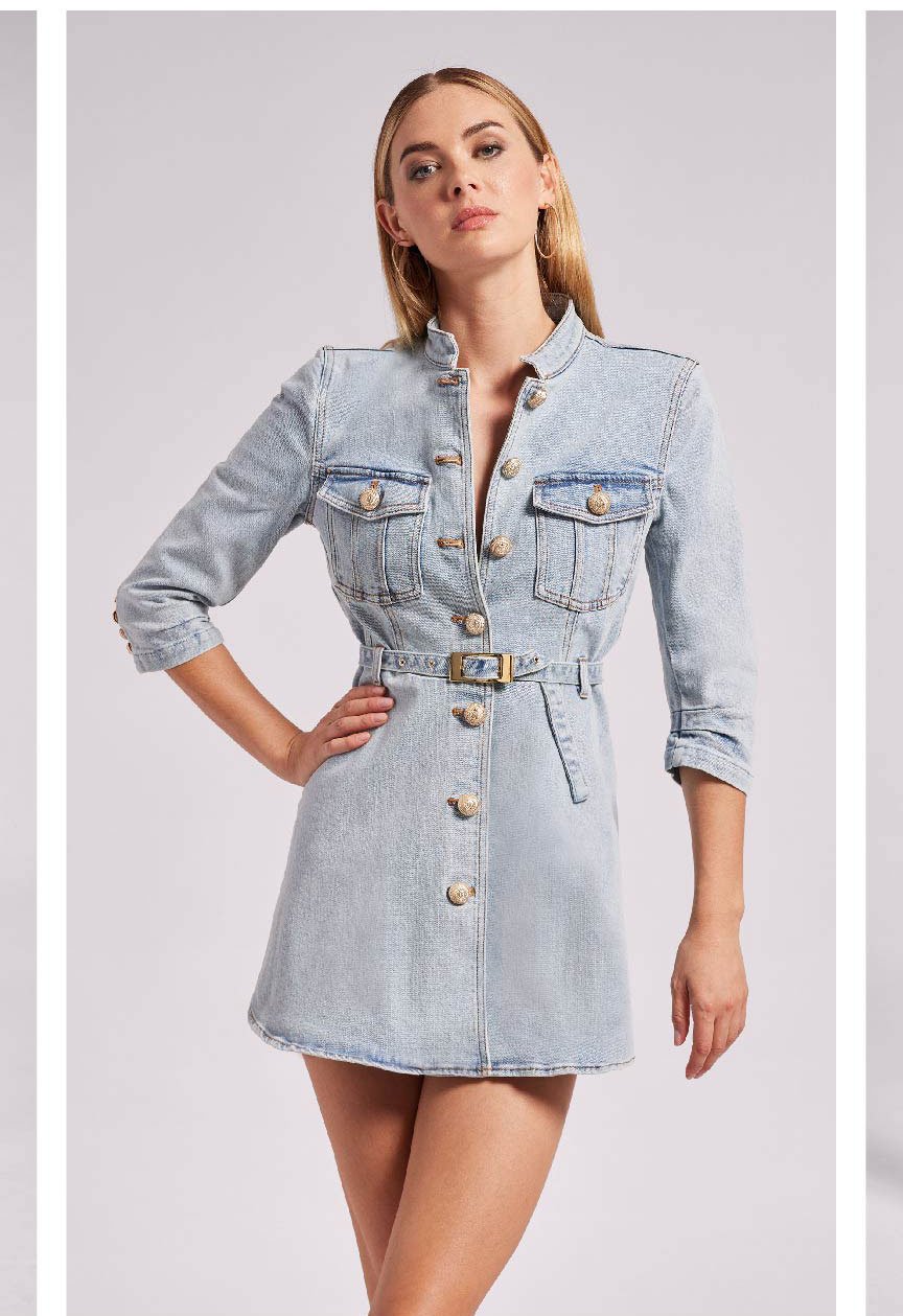 Mackenzie Denim Dress - Light Blue >> Shop Now