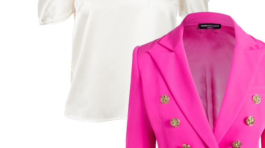 Janna Crepe Blazer - Magenta >> Shop Now