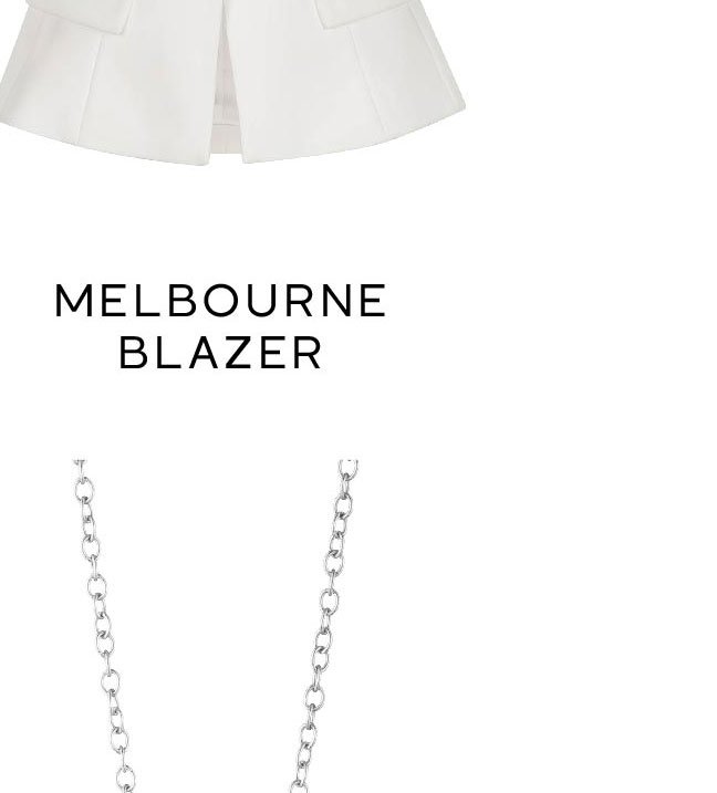 Melbourne Blazer - White >> Shop Now