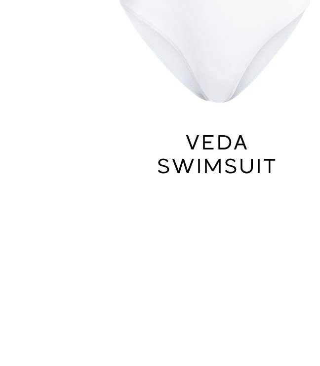 Veda Crystal Swimsuit - White >> Shop Now