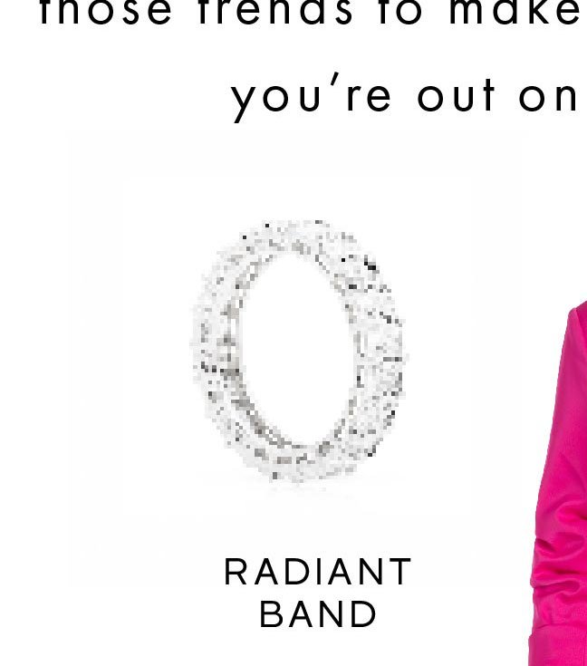 THE FOREVER RADIANT CUT BAND 4.41 CARATS - White Gold >> Shop Now