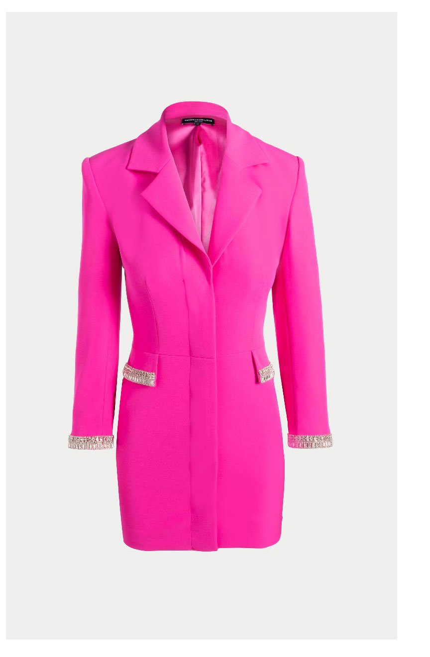 Stella Blazer Dress - Magenta >> Shop Now