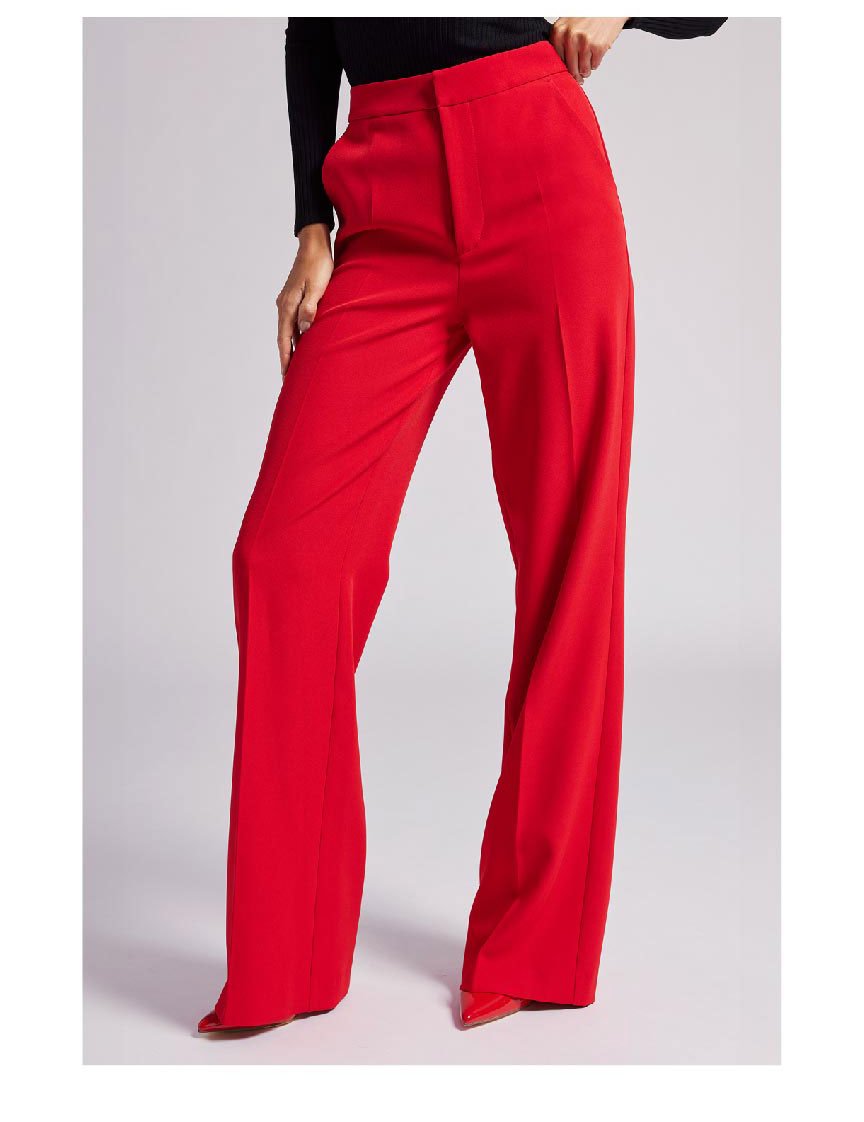 Ashton Crepe Pants - Red >> Shop Now