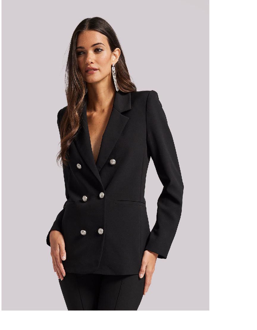 Leighton Crepe Blazer - Black >> Shop Now