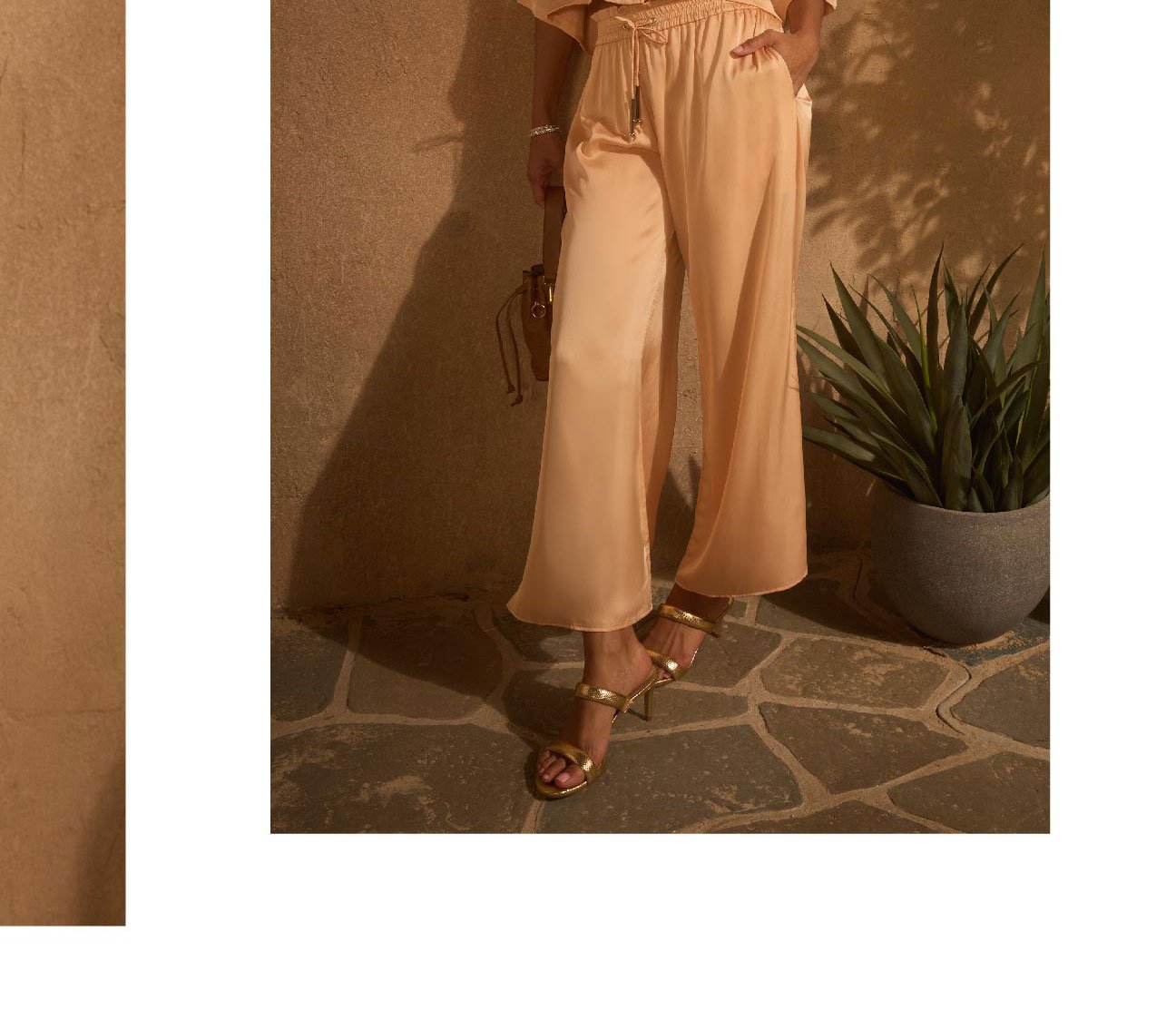 Connie Satin Pants - Creamsicle >> Shop Now