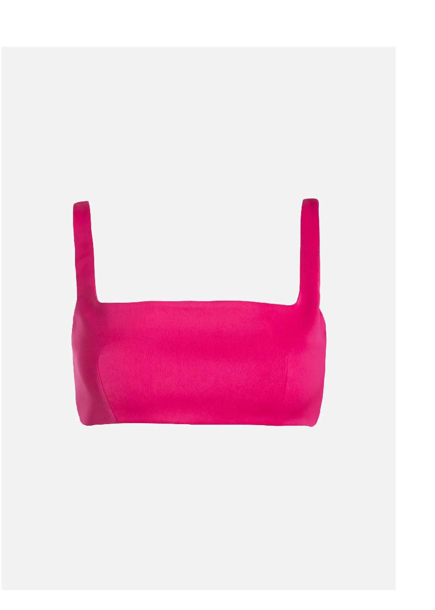 Delphine Crop Tank - Hot Pink >> Shop Now