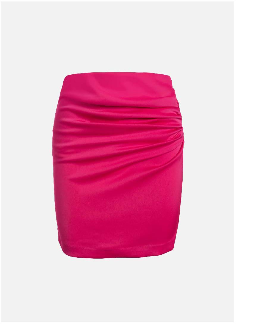 Mika Satin Skirt - Hot Pink >> Shop Now