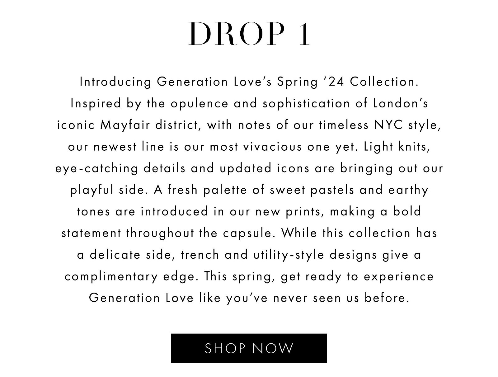 Spring 2024 Collection >> Shop Now