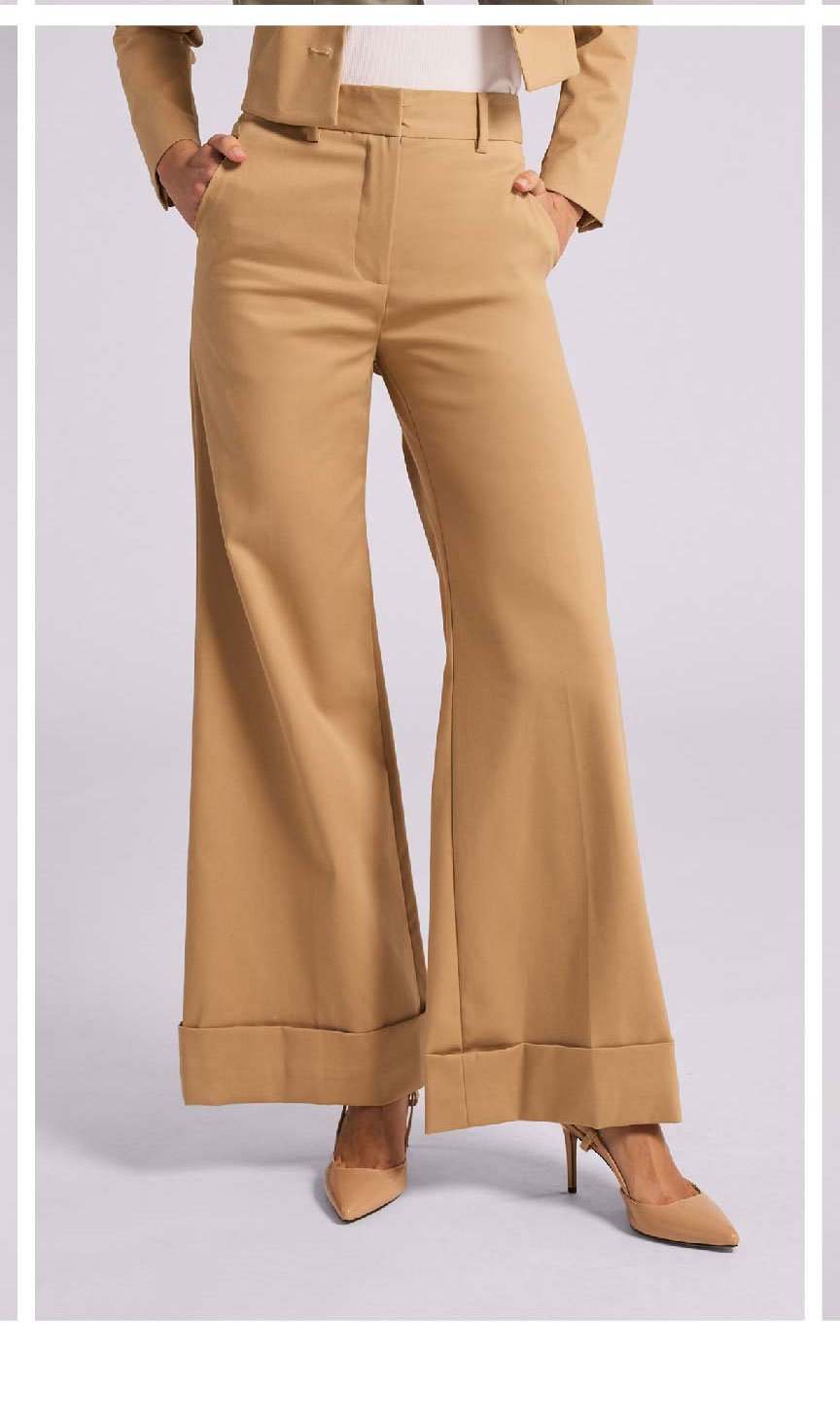 Mavis Gabardine Pants - Taupe >> Shop Now