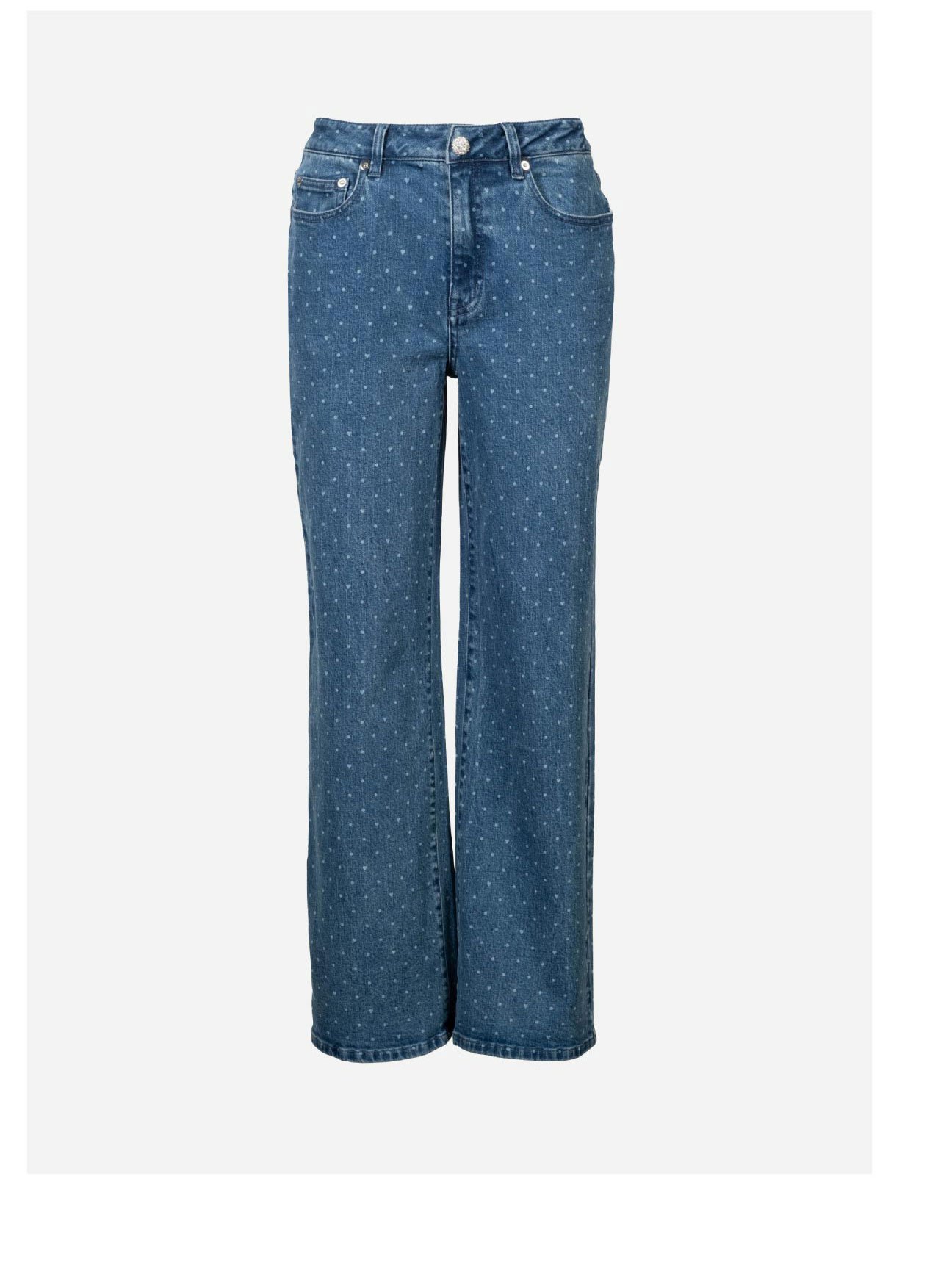 Judith Polka Dot Denim Pants - Blue Crush >> Shop Now