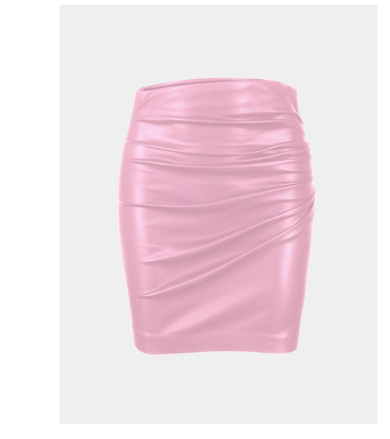 Mila Vegan Leather Skirt - Rose >> Shop Now