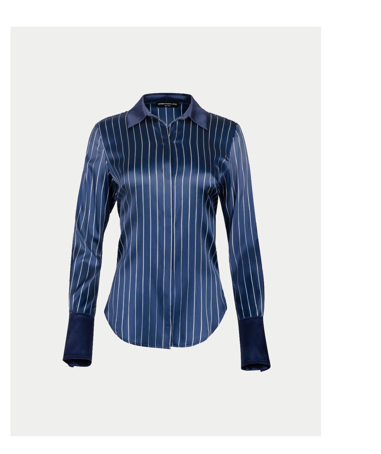 Jay Pinstripe Blouse - Oxford/White >> Shop Now