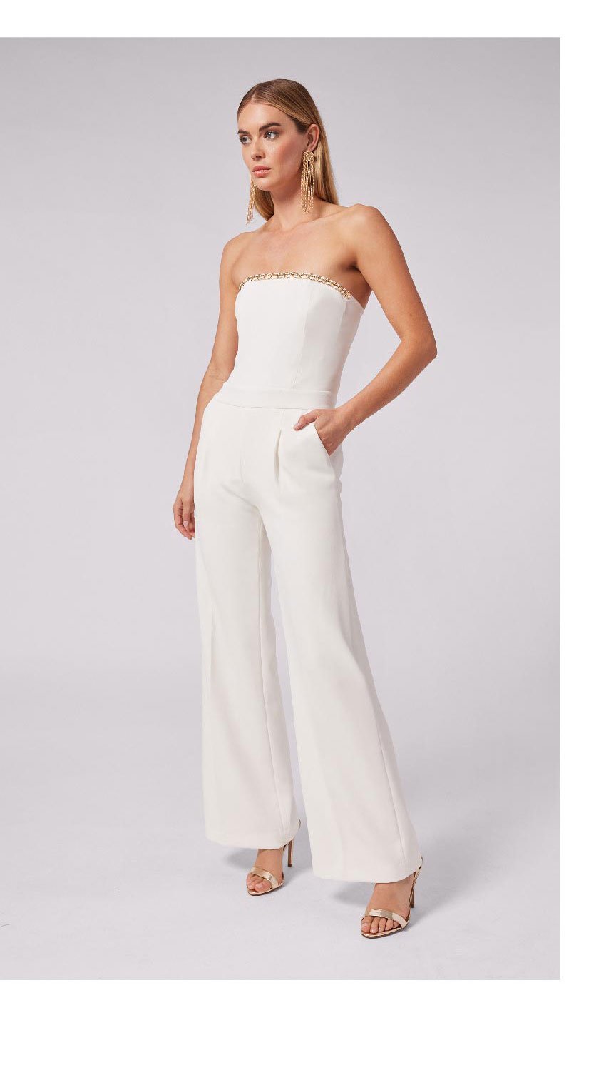 Elore Crepe Jumpsuit - White >> Shop Now