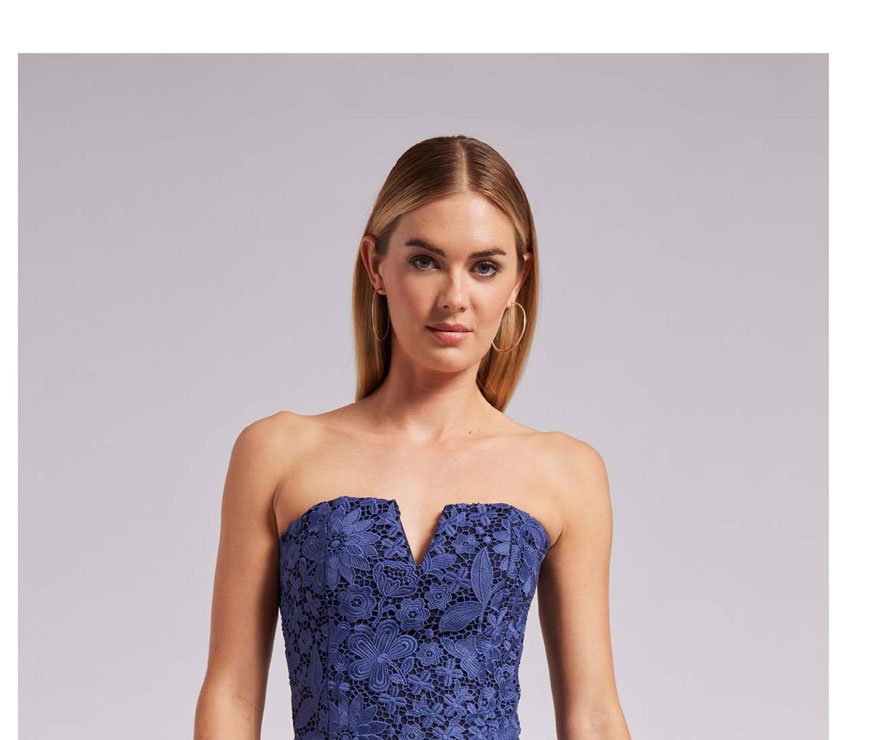 Caroline Lace Bustier - Navy >> Shop Now