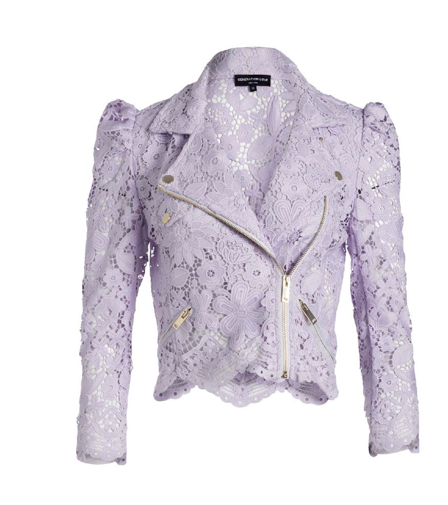 Malibu Lace Jacket - Lilac >> Shop Now