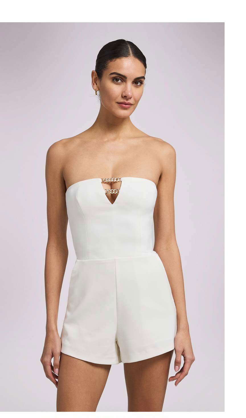 Liz Crepe Romper - White >> Shop Now