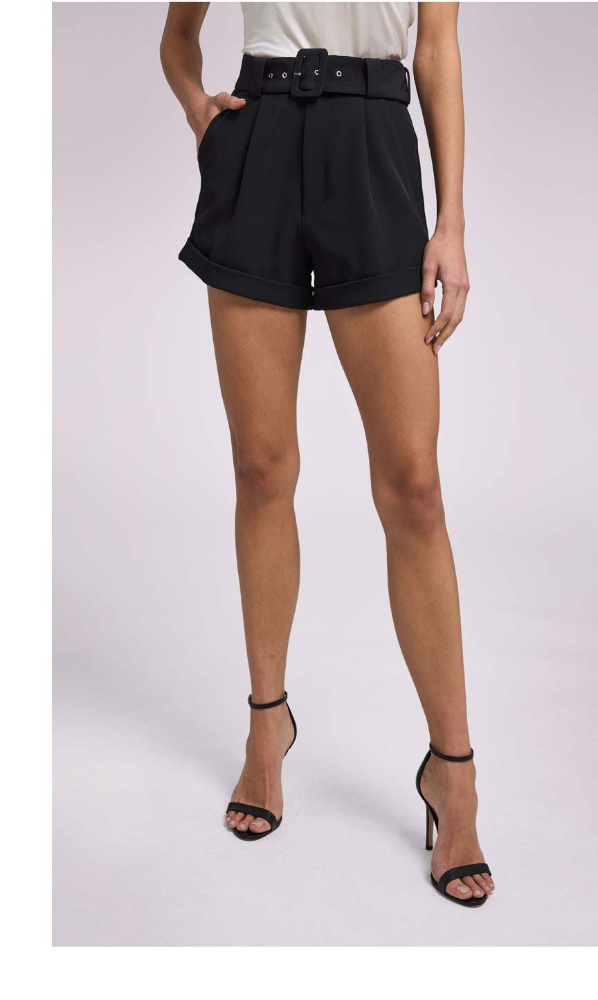 Belen Crepe Shorts - Black >> Shop Now