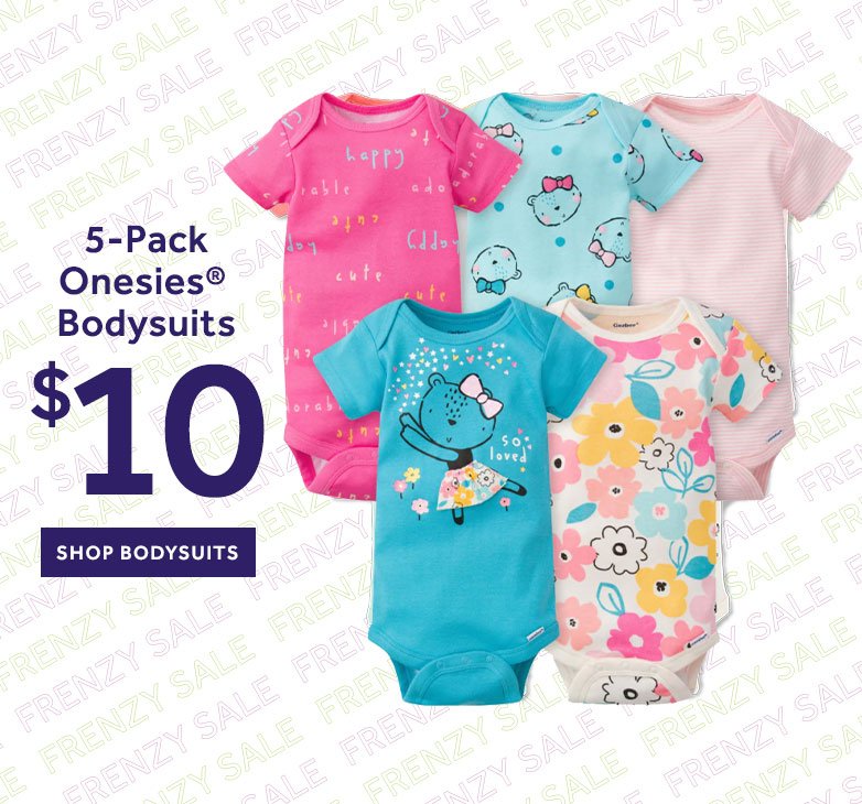 5-pack Onesies Bodysuits \\$10