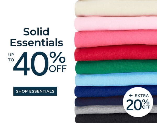 Solid Essentials up to 40% off