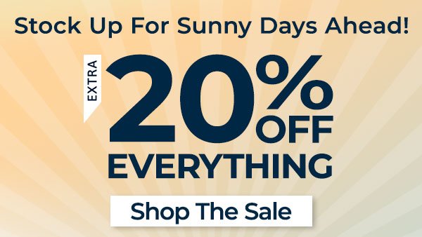 Sunny Sale Entire Site 20% off