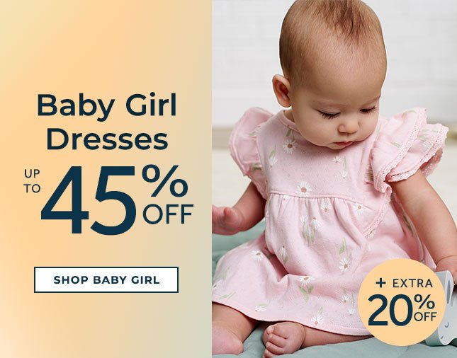 Baby Girl Dresses up to 45% off