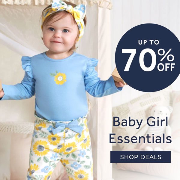 Baby Girl Essentials up to 70% off