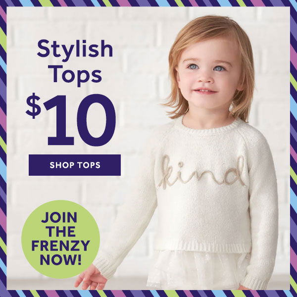 Stylish Tops Starting at \\$10